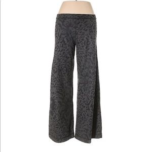Lululemon Athletics High-Wasted Wide Leg Leopard Pants